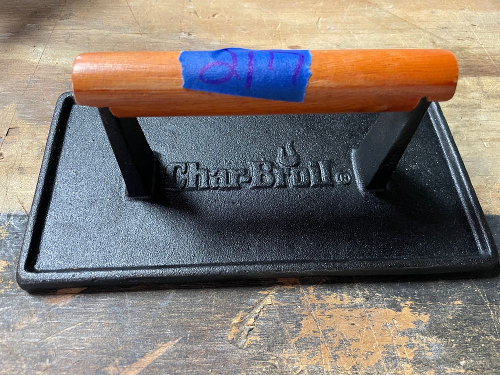 Lot 217: Cast Iron Meat Press