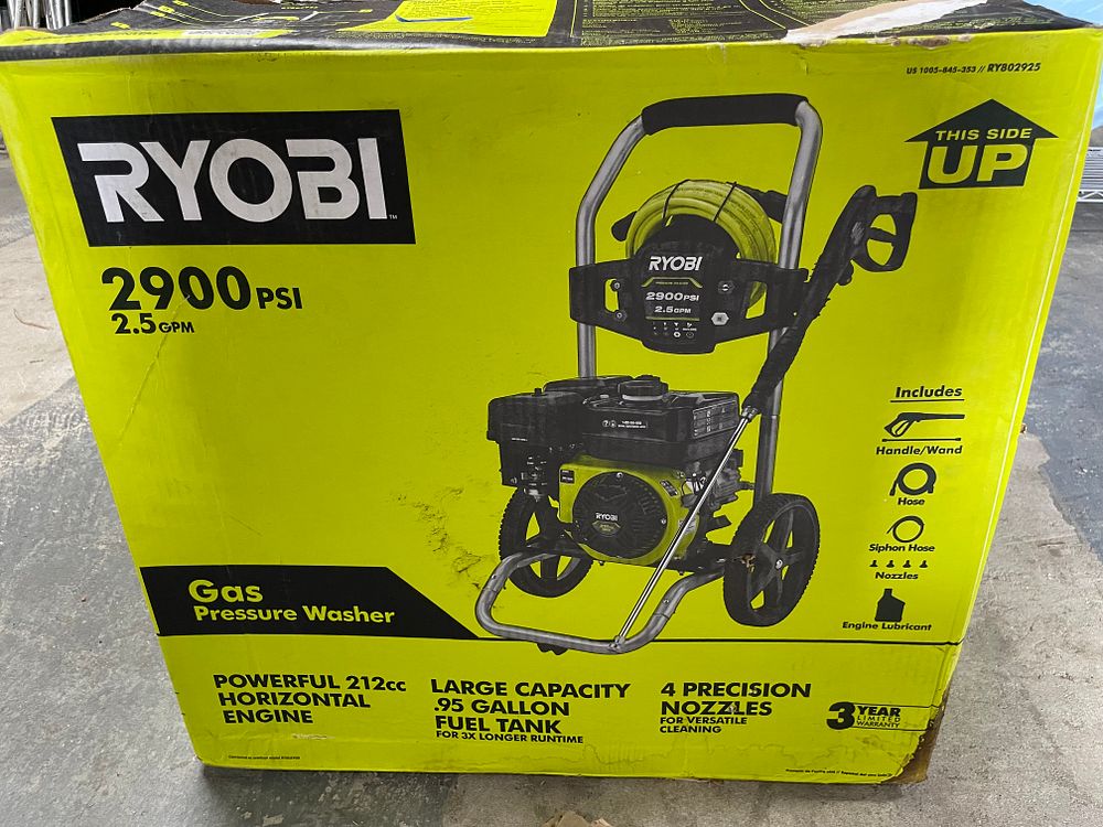 Lot 238: NEW Ryobi Gas Pressure Washer
