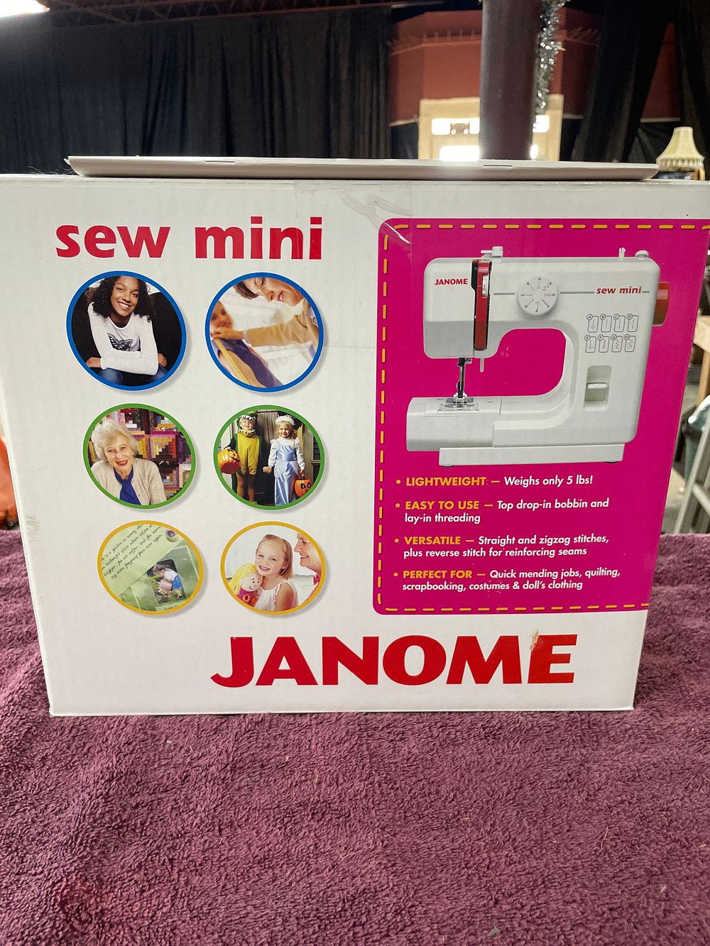 Lot 233: Janome Sew Mini Boxed Sewing Machine with Instruction Manual