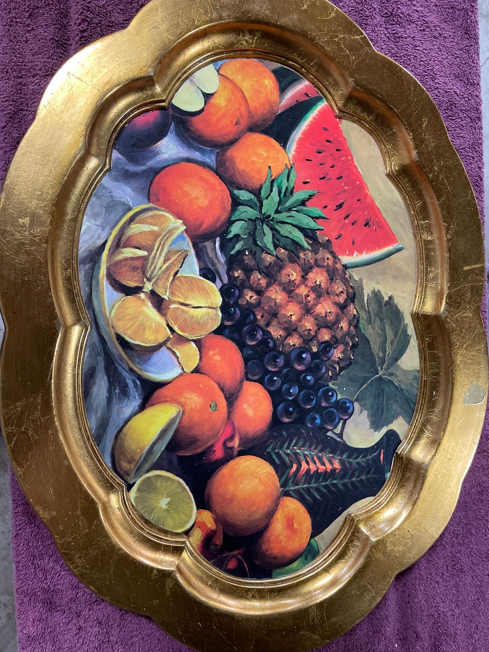 Lot 239: Vintage Italian Melamine Fruit Serving Tray