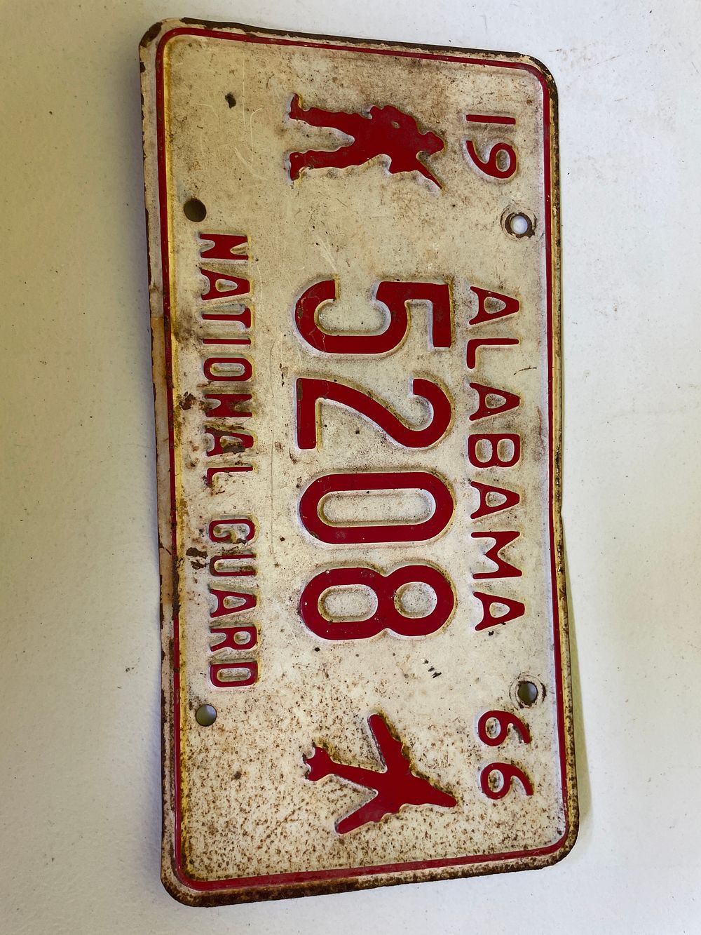 Lot 300: 1966 Alabama National Guard License Plate