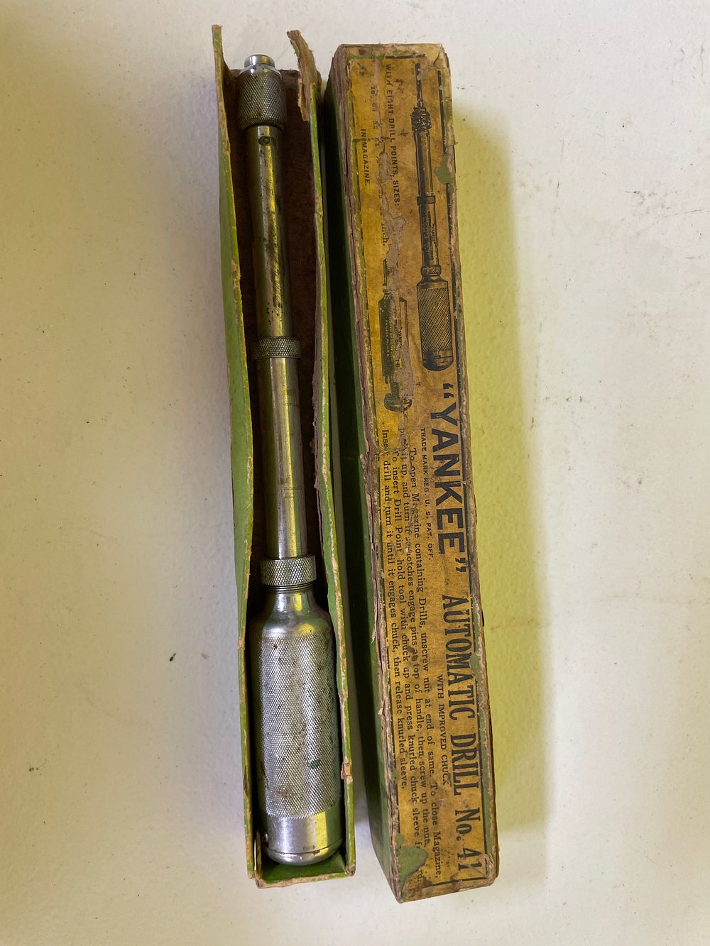 Lot 307: Vintage Yankee No. 41 Automatic Drill with Original Box