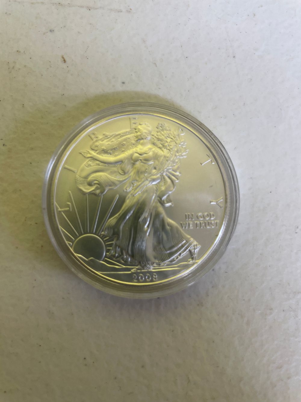 Lot 328: 2008 American Silver Eagle 1 oz. Fine Silver One Dollar Coin