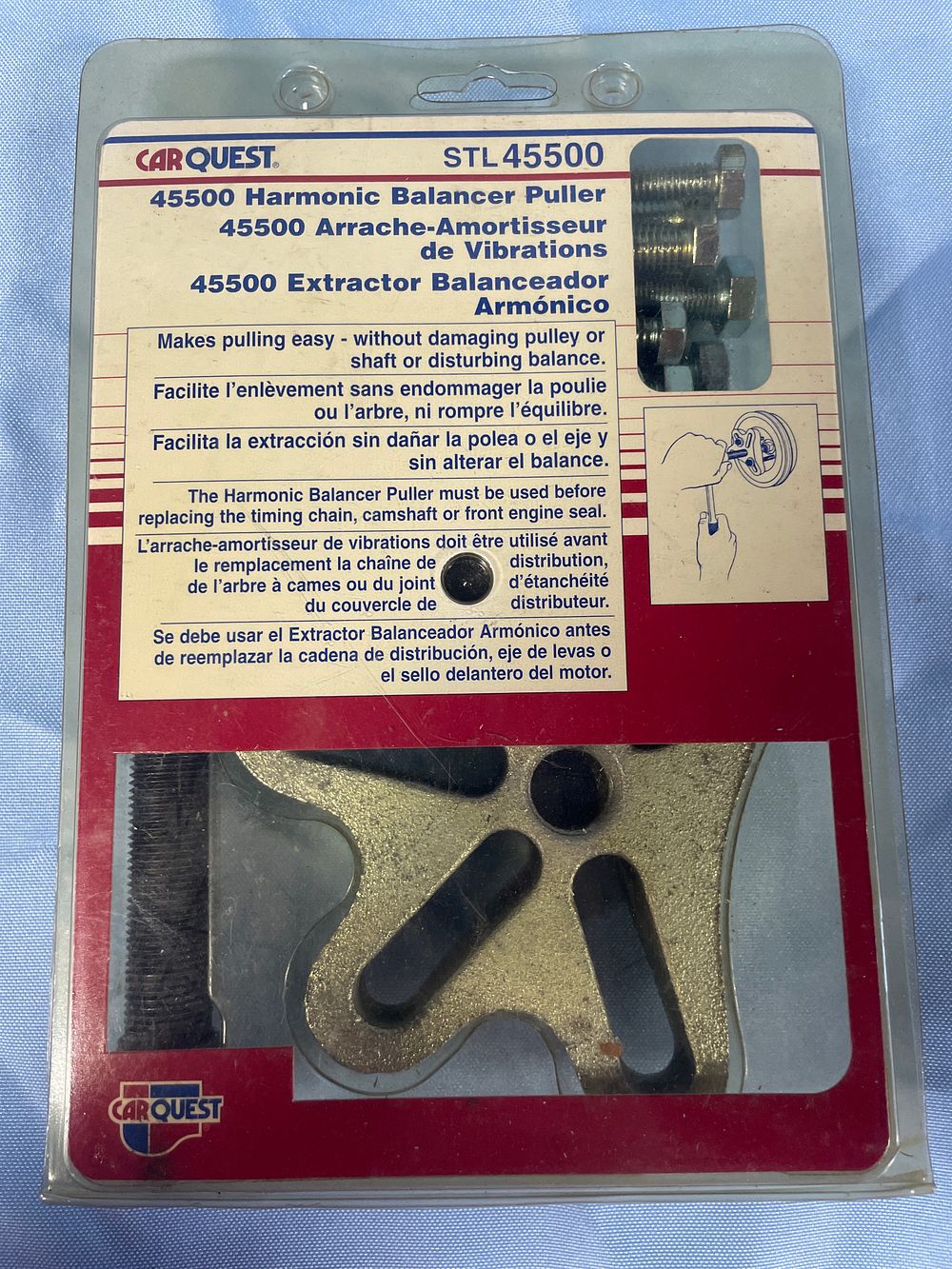 Lot 157: CARQUEST 45500 Harmonic Balancer Puller Kit