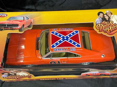 JOY RIDE The Dukes of Hazzard General Lee 1969 Dodge Charger 1:18 Scale Die-Cast Model. A JOY 