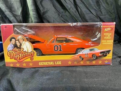 Johnny Lightning Dukes of Hazzard General Lee 1969 Dodge Charger 1:25 Scale Die-Cast Model. A 