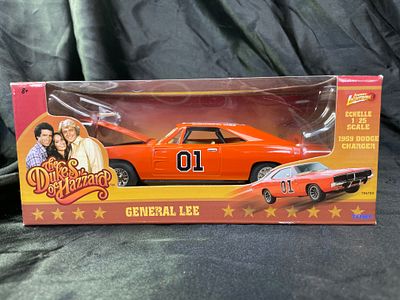 Johnny Lightning TOMY The Dukes of Hazzard General Lee 1969 Dodge Charger 1:25 Scale Die-Cast Model