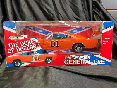 Ertl American Muscle 1:18 Scale 'General Lee' 1969 Dodge Charger from The Dukes of Hazzard 