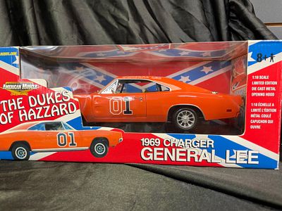 Ertl American Muscle 1969 Dodge Charger 'General Lee' from The Dukes of Hazzard, 1:18 Scale 