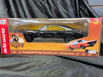 Auto World The Dukes of Hazzard 'Happy Birthday, General Lee' 1969 Dodge Charger 1:18 Scale 