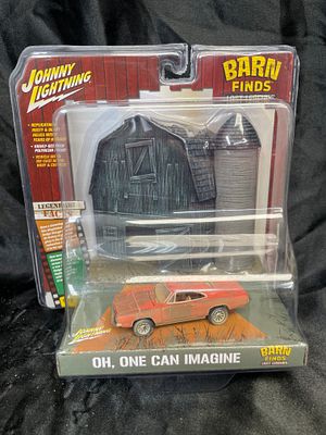 Johnny Lightning Barn Finds: Lost Legends 1969 Dodge Charger Diorama. A Johnny Lightning "Barn 