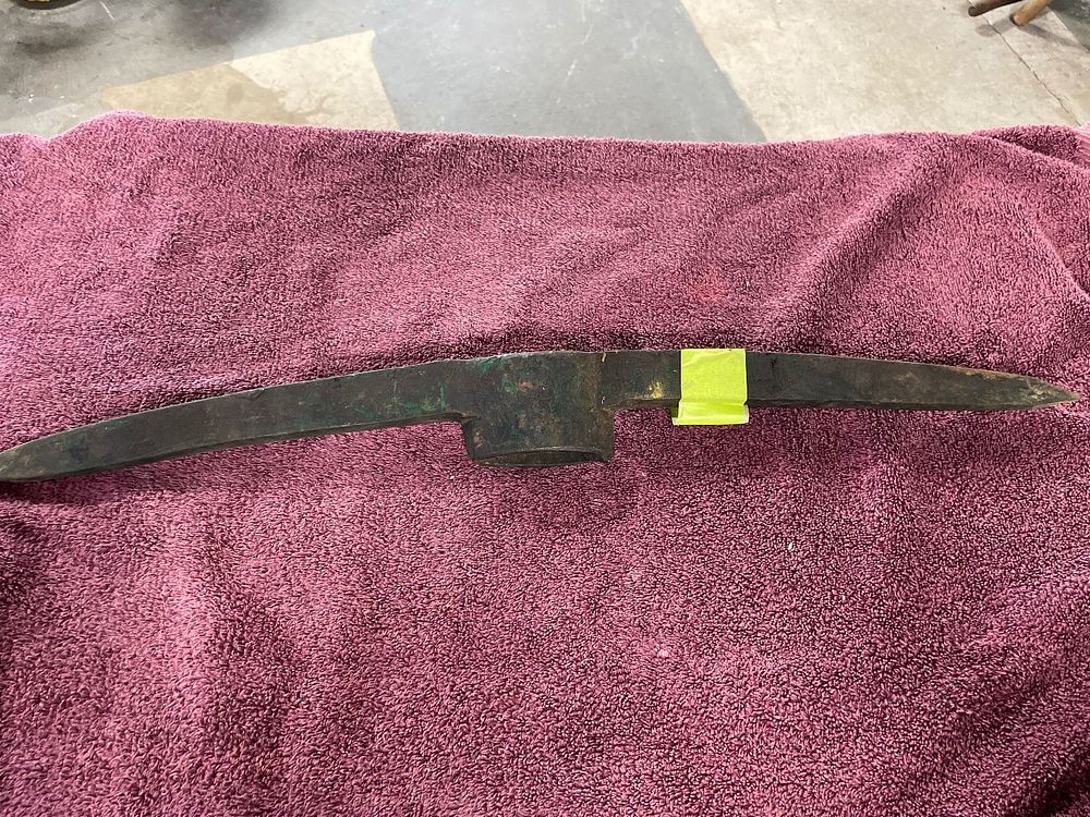 Lot 167: Vintage Warwood Style Railroad Pick Axe Head
