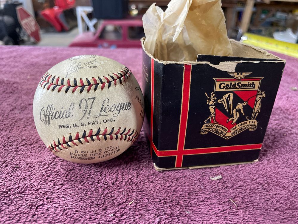 Lot 204: A Pair of GoldSmith Official 97 League Baseball and Retail Box