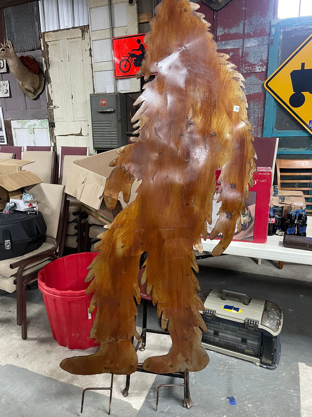 Lot 184: 6ft Bigfoot Silhouette Sculpture