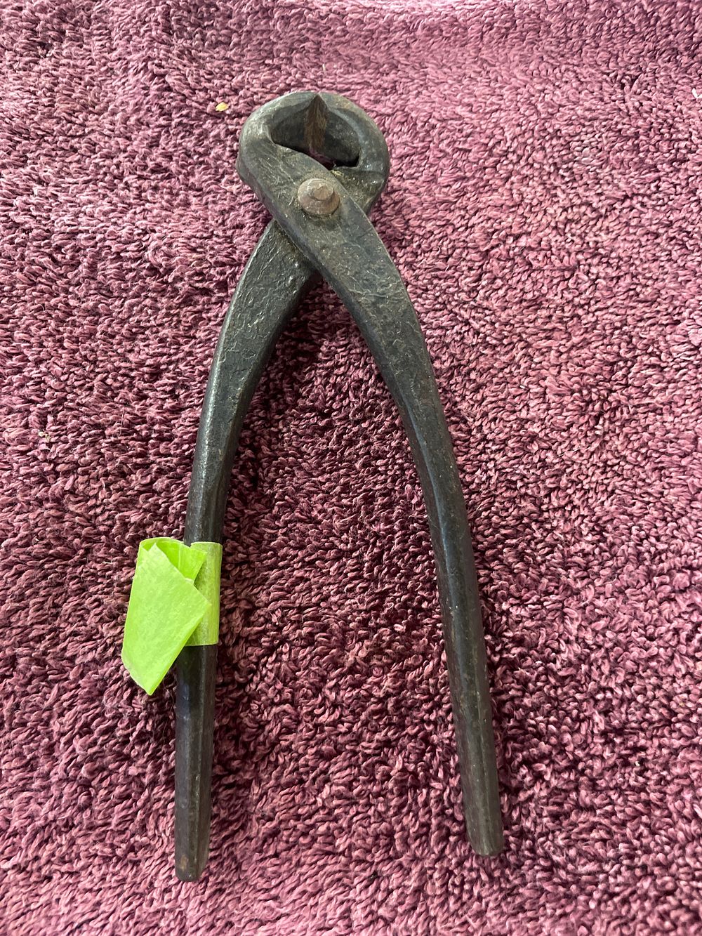 Lot 14: Vintage Forged Iron Utility Nippers or Pincers