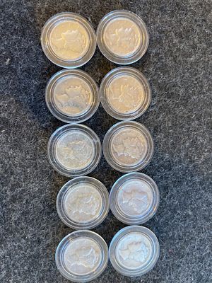 A Collection of United States Mercury Silver Dimes. A collection of United States Mercury silver 