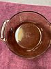 Anchor Ovenware Amber Glass 2 Quart Casserole Dish with Lid. An amber glass round casserole dish Image - 2
