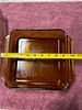 Two Anchor Hocking Amber Glass Baking Dishes. Two amber glass baking dishes including a Image - 1