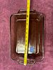 Two Anchor Hocking Amber Glass Baking Dishes. Two amber glass baking dishes including a Image - 4