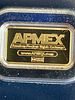 APMEX 1 Gram Gold Bar .9999 Fine Gold Bullion. A single 1 gram APMEX gold bar of .9999 fine gold Image - 3