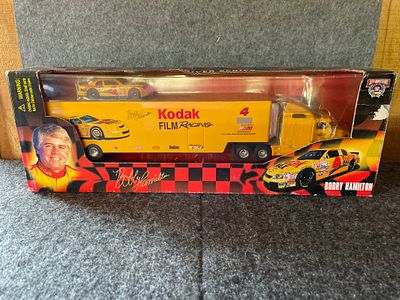 Racing Champions Bobby Hamilton Kodak NASCAR Transporter and Car Set. A 1/64 scale Racing 
