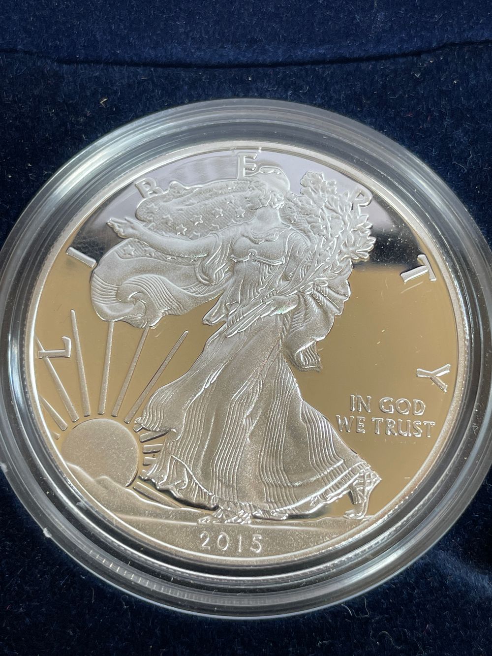 Lot 154: 2015-W American Silver Eagle One Ounce Proof Coin with Box