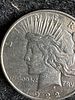 1922 United States Peace Silver Dollar Coin. A single 1922 United States Peace silver dollar Image - 1