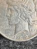 1922 United States Peace Silver Dollar Coin. A single 1922 United States Peace silver dollar Image - 2