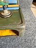 Vintage Masudaya Modern Toys Battery Operated Tin Army Jeep. A vintage olive green tin Image - 2