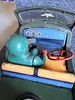Vintage Masudaya Modern Toys Battery Operated Tin Army Jeep. A vintage olive green tin Image - 3