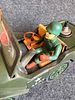 Vintage Masudaya Modern Toys Battery Operated Tin Army Jeep. A vintage olive green tin Image - 8