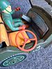 Vintage Masudaya Modern Toys Battery Operated Tin Army Jeep. A vintage olive green tin Image - 10
