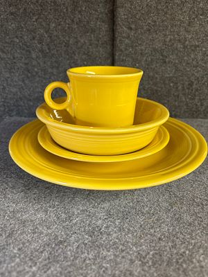 A Group of Homer Laughlin Fiesta Ceramic Tableware. A group of ceramic tableware in the Fiesta 