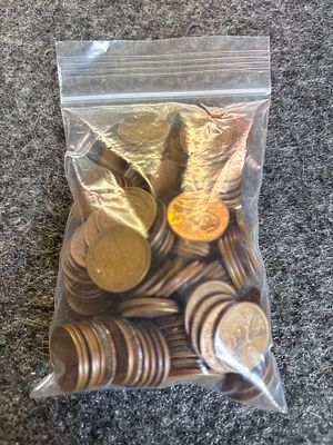 A Collection of 125 United States Lincoln One-Cent Coins. A collection of 125 United States 