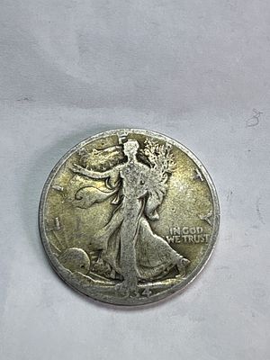 1934-D US Walking Liberty Half Dollar, 90% Silver. This 1934 United States Walking Liberty Half 
