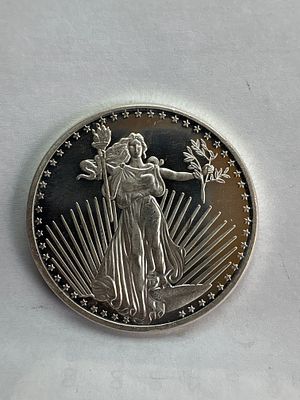 US SilverTowne Saint-Gaudens 1 oz .999 Fine Silver Round. This is a one-ounce silver bullion 