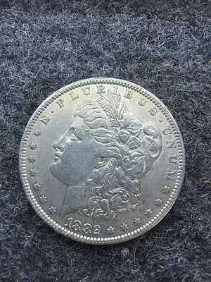 1882 O US Morgan Silver Dollar. US 90% silver dollar struck at the New Orleans Mint in 1882. 