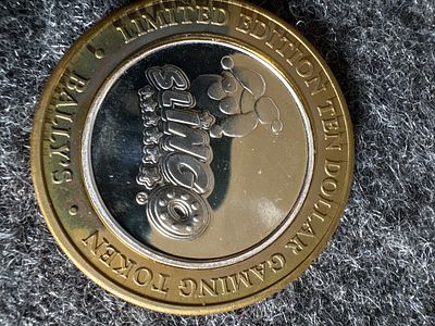2003 Bally's Las Vegas $10 Silver Strike Gaming Token. This 2003 limited edition ten-dollar 