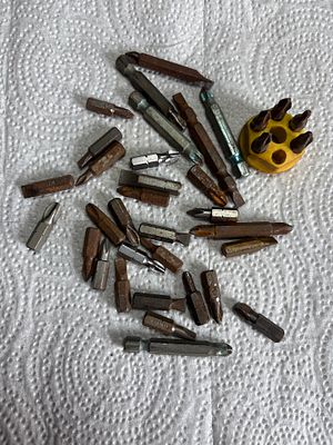 An Assortment of 37 Screwdriver Bits and One Bit Holder. This lot consists of an assortment of 