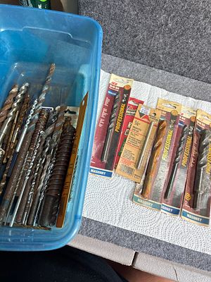 An Assortment of Vintage Ace Professional and Vermont American Masonry Drill Bits. An assortment 