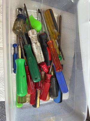 An Assortment of Vintage Hand Tools Including Craftsman and Stanley Screwdrivers. An assortment 