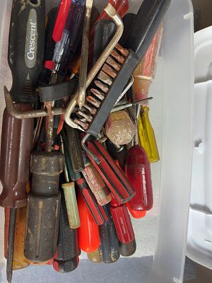 An Assortment of Vintage Hand Tools Including Craftsman, Stanley, and Crescent Screwdrivers. This 