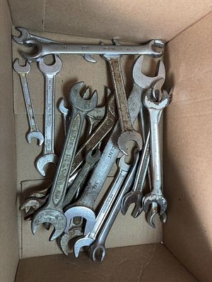 An Assortment of Vintage Open-End and Combination Wrenches. An assortment of approximately 15-20 