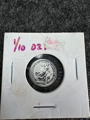 2021 UK 1/10 oz Silver Britannia 20 Pence Coin. This 2021 UK silver Britannia bullion coin is 