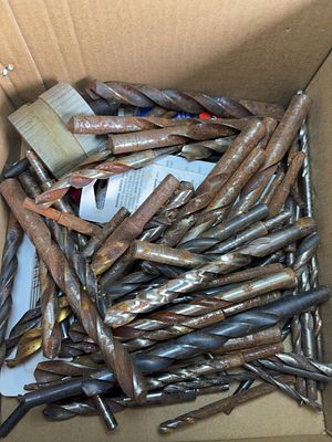 An Assortment of Industrial and Workshop Twist Drill Bits Including Irwin and Black+Decker. This 