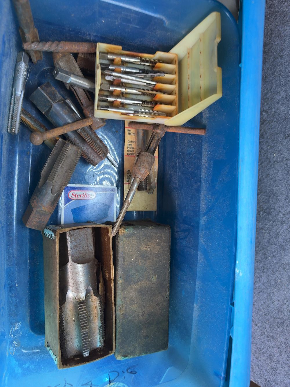 Lot 166: Assortment of Vintage Industrial Taps and Tap Wrenches Including Morse and Vermont American