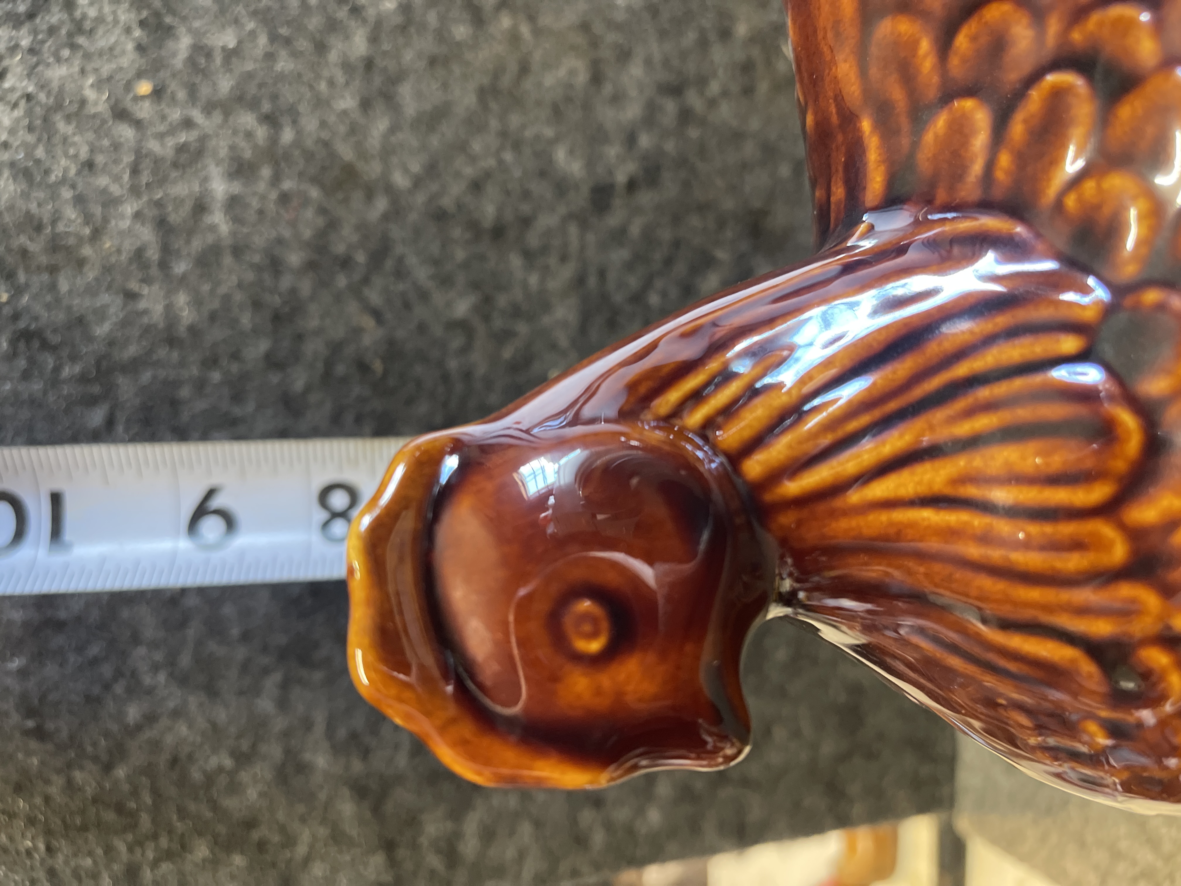 Hull Pottery Mirror Brown Drip Hen on Nest Casserole Dish
