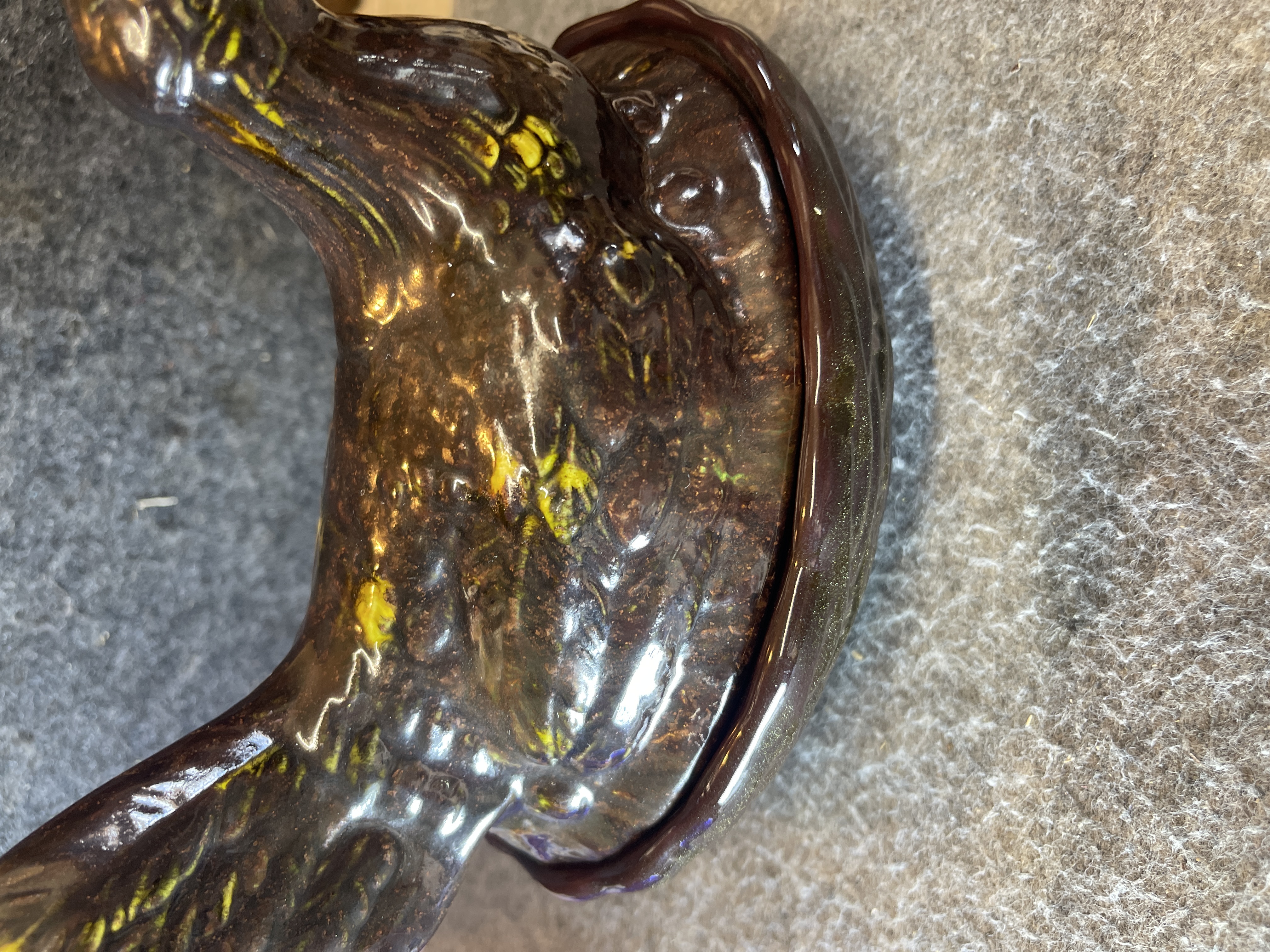 A Kilby Studio Pottery Earthenware Hen on Nest Covered Dish