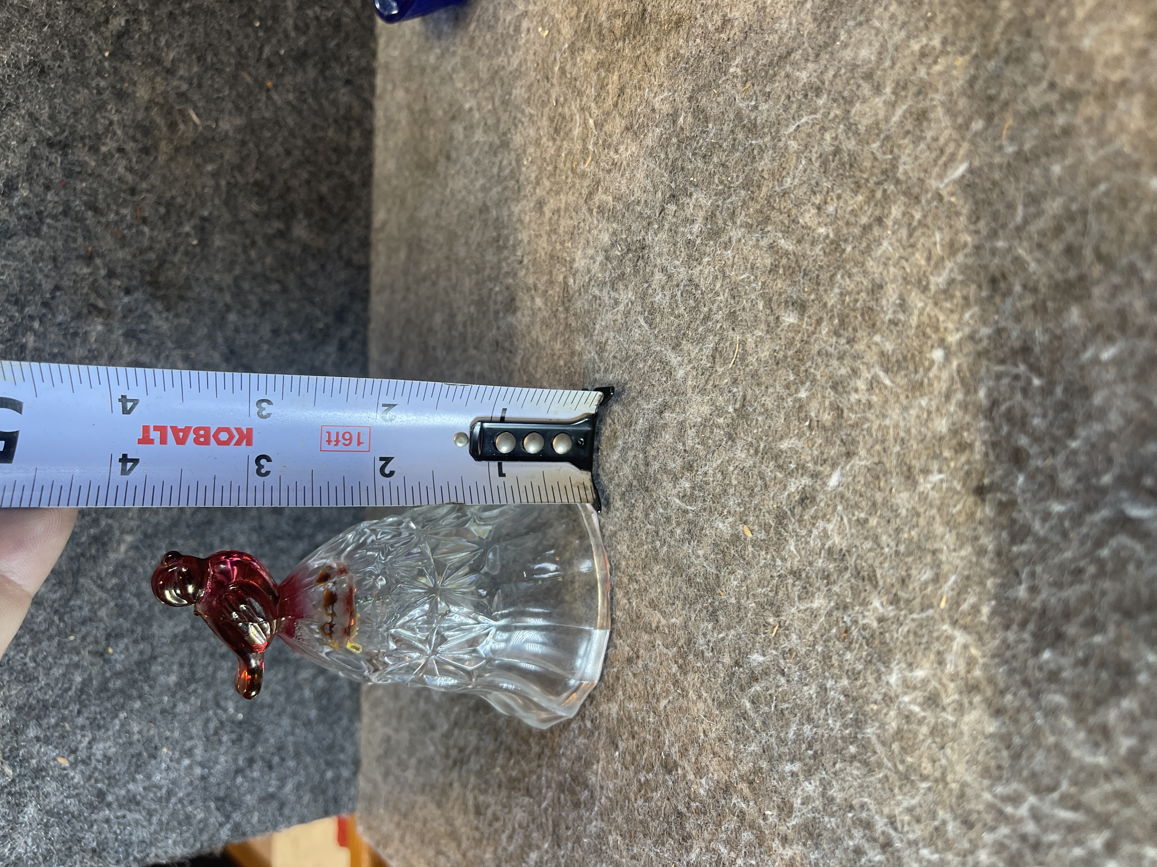 Hofbauer Byrdes Collection Ruby Red Bird Lead Crystal Bell
