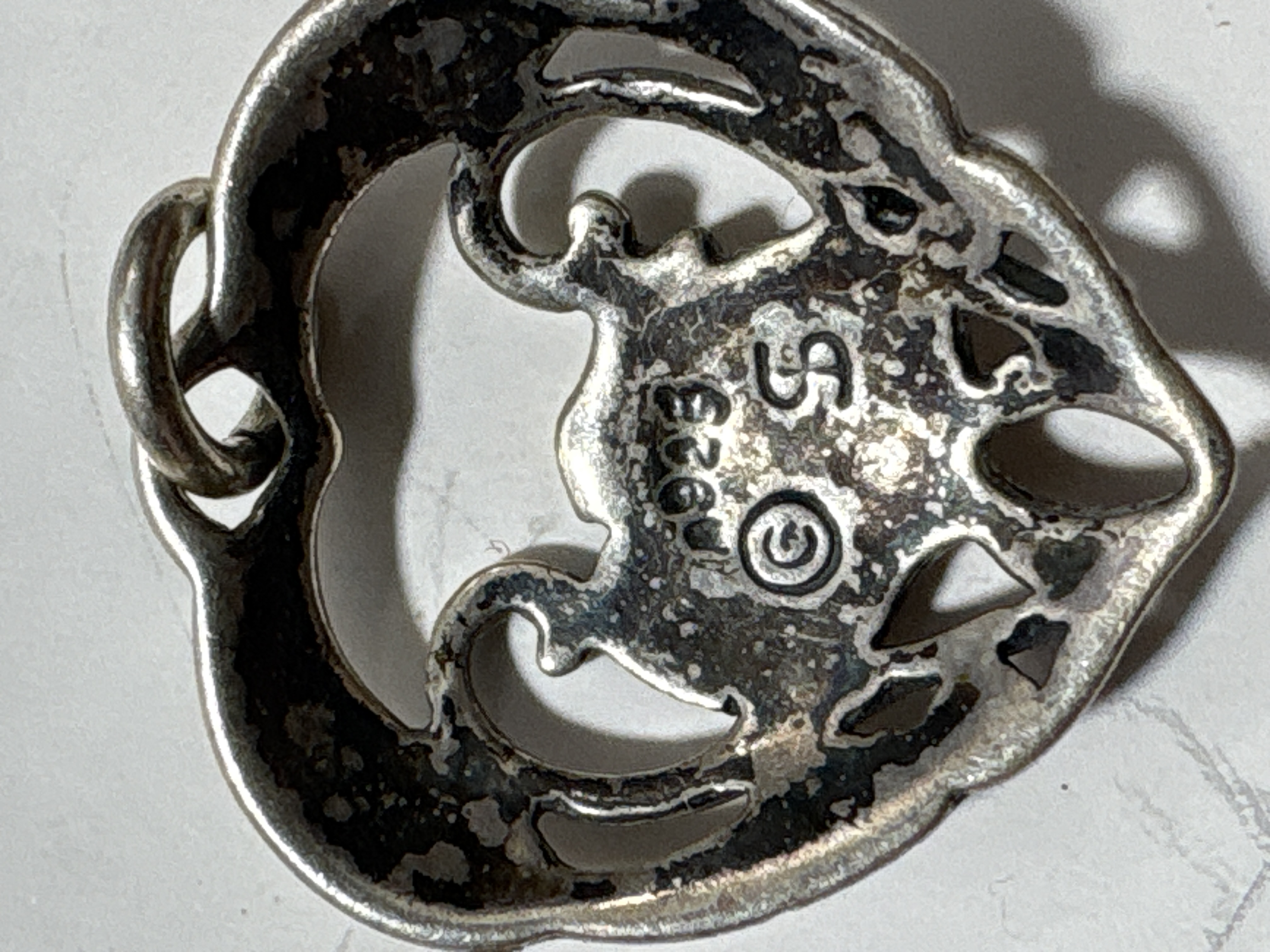 Two Sterling Silver Heart Pendants Including Silpada Floral Design